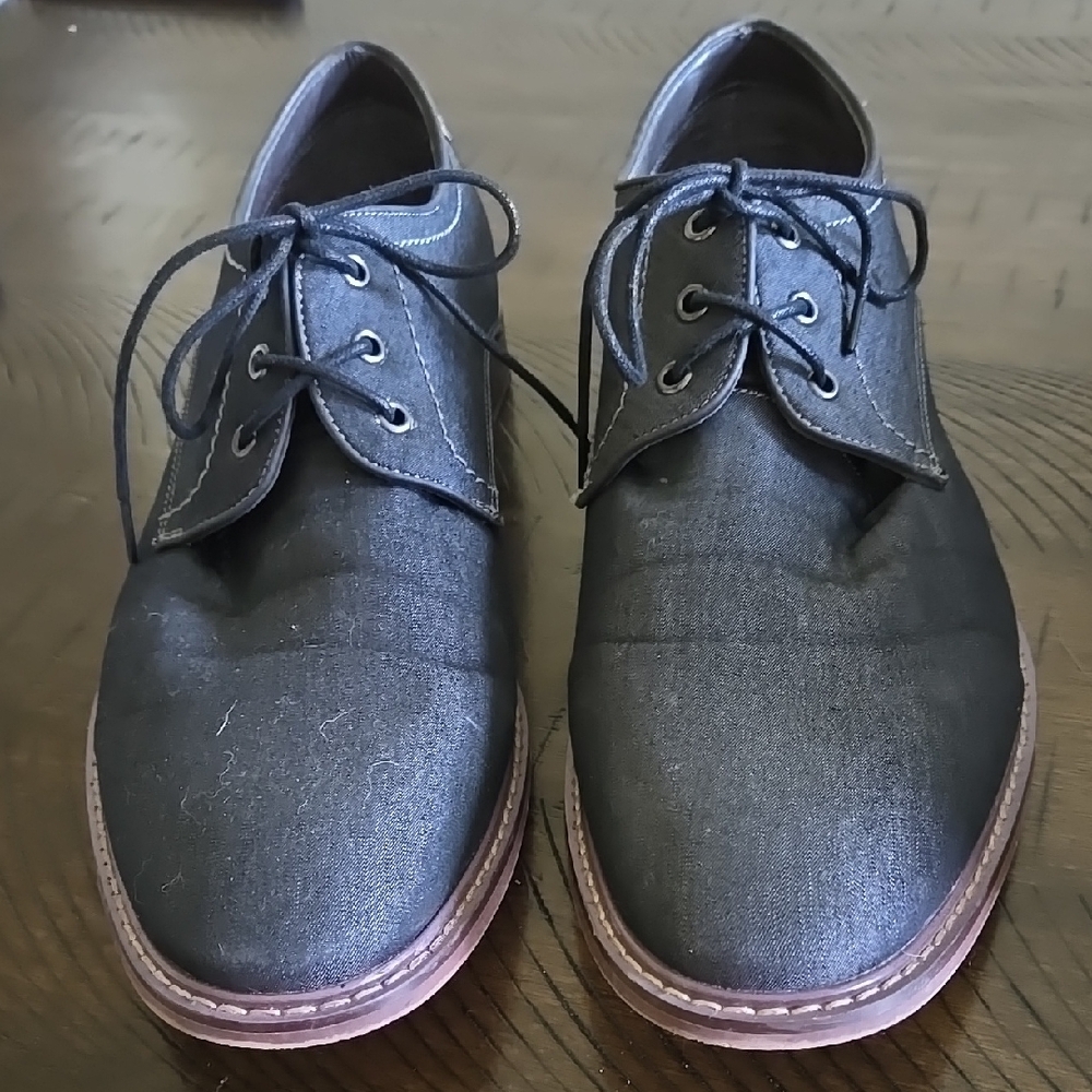 Gray Oxfords with Contrasting Sole